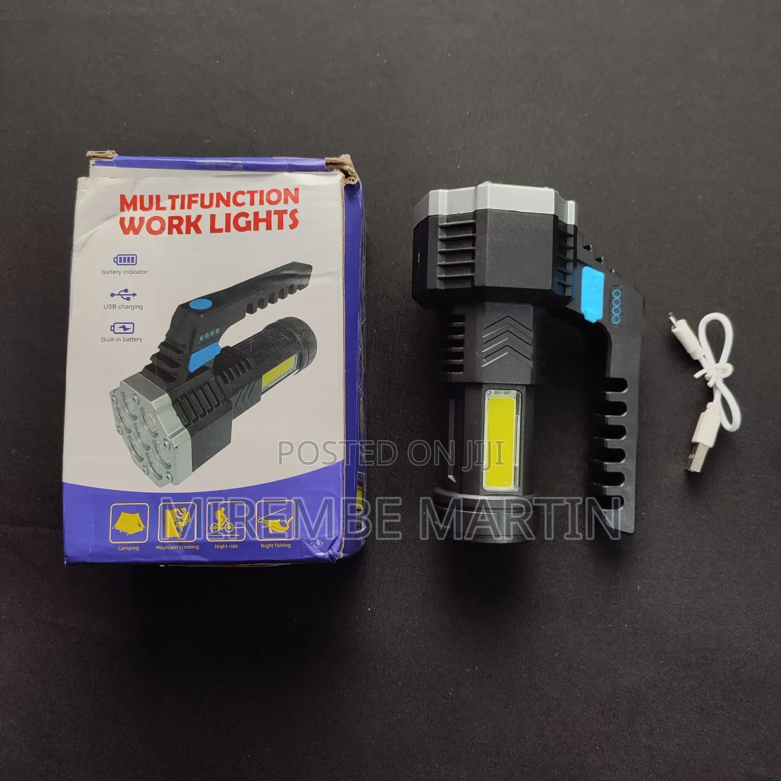 Multifunction Work Lights 7pcs LED - Black