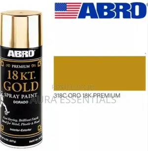 ABRO Premium Gold Spray Can Paint