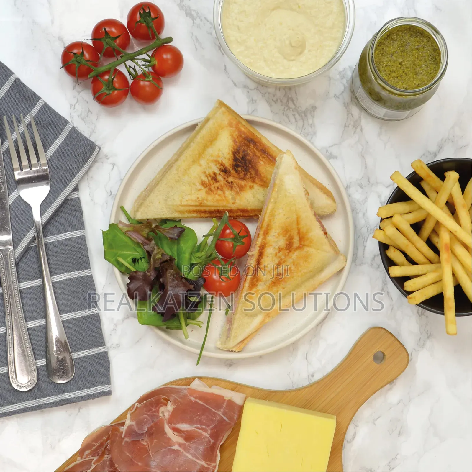 UK PROGRESS 2 Slice Non-Stick Sandwich and Omelette Toaster