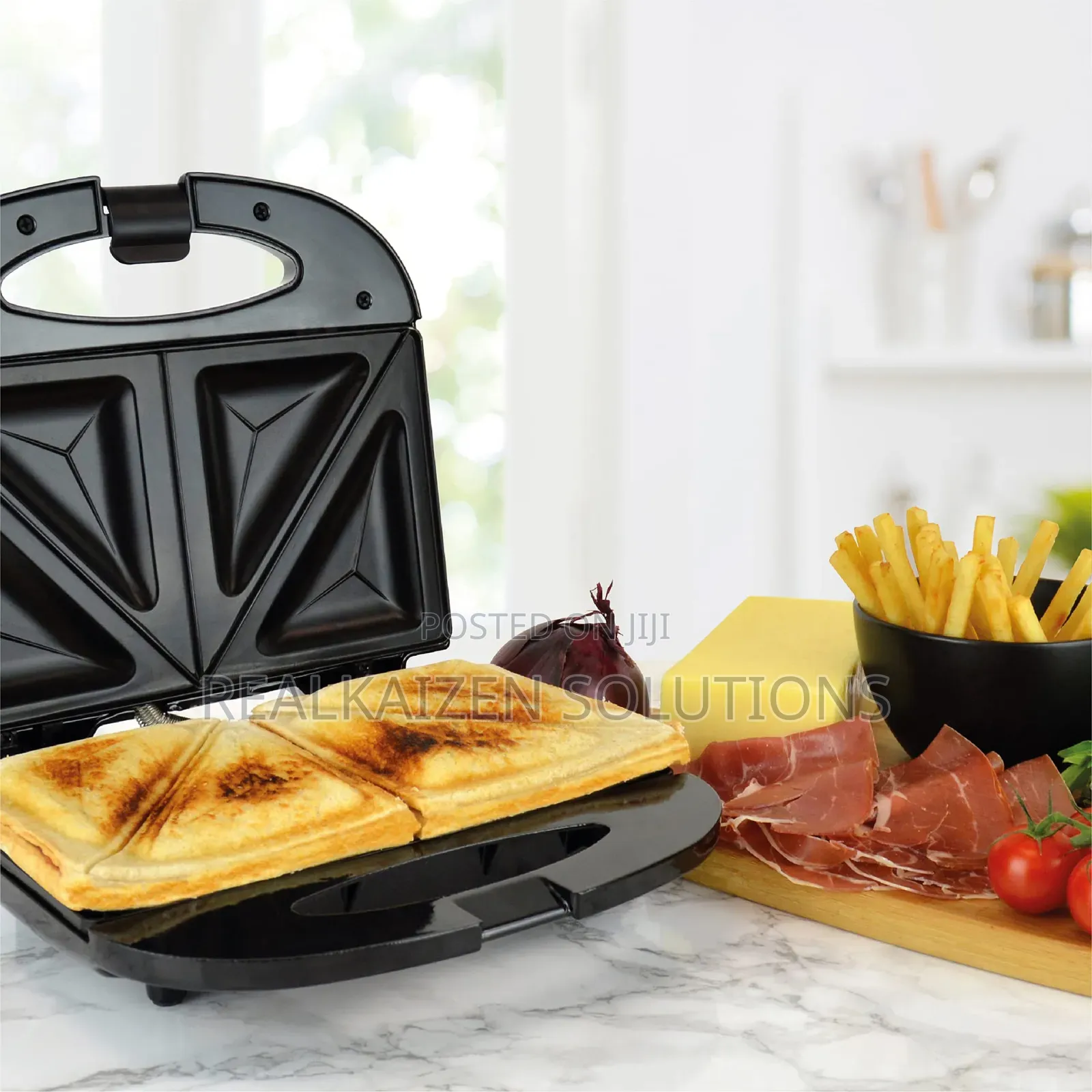 UK PROGRESS 2 Slice Non-Stick Sandwich and Omelette Toaster