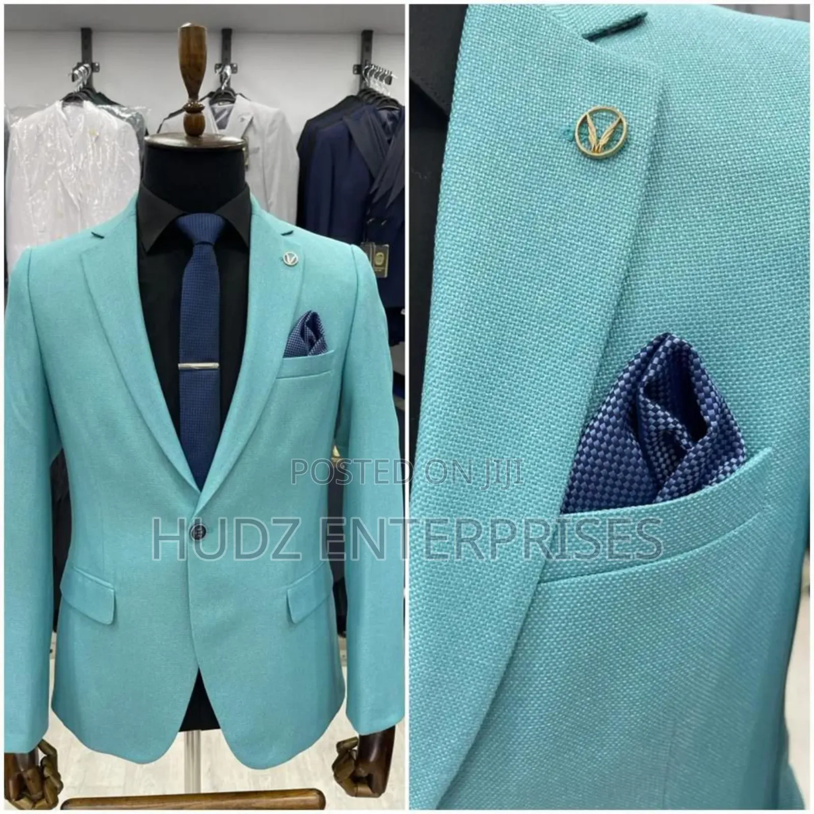 Swagger Blazer Coat Light Blue