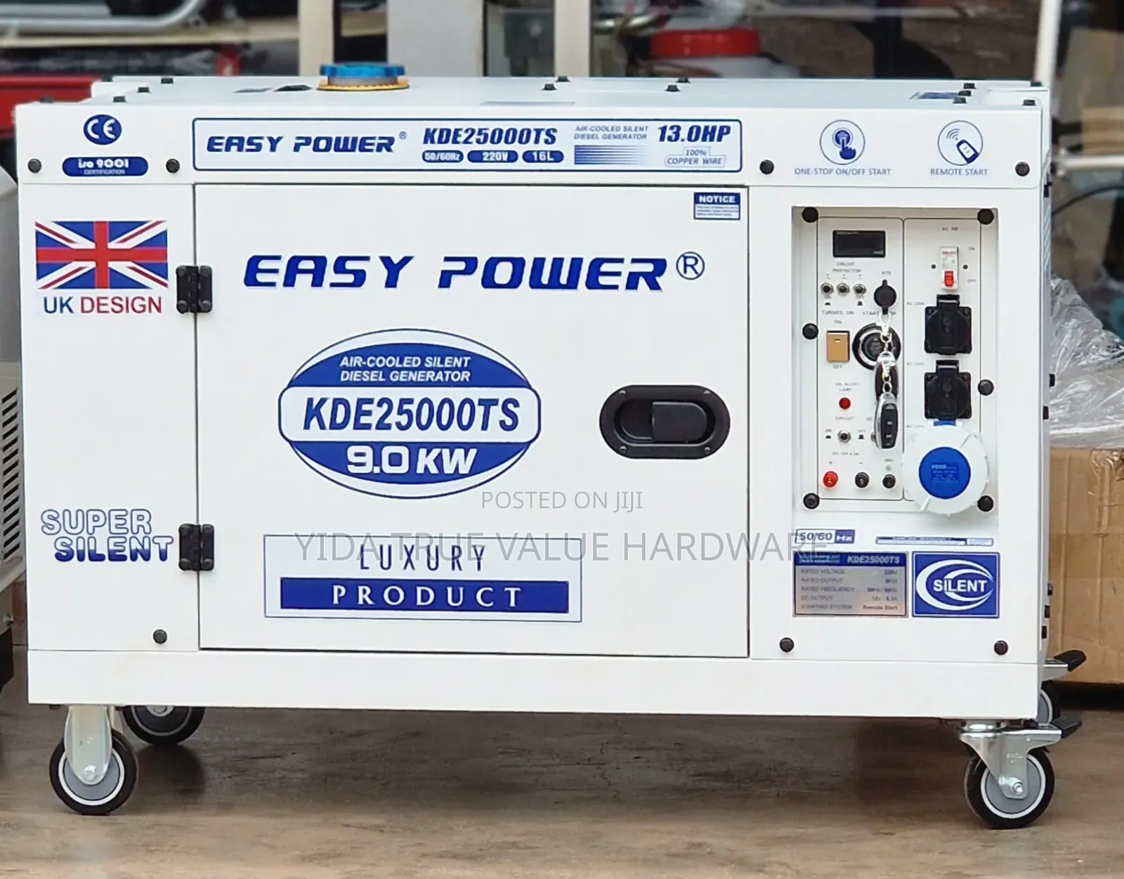 Generator 9kw Push to Start/ Remote to Start