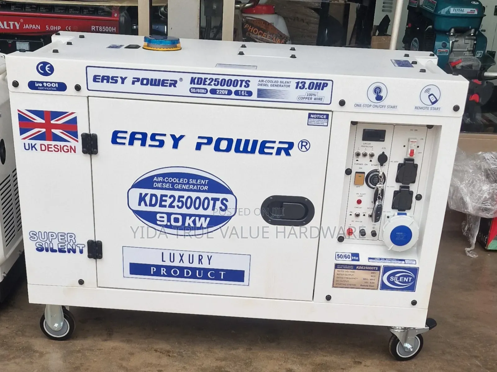 Generator 9kw Push to Start/ Remote to Start
