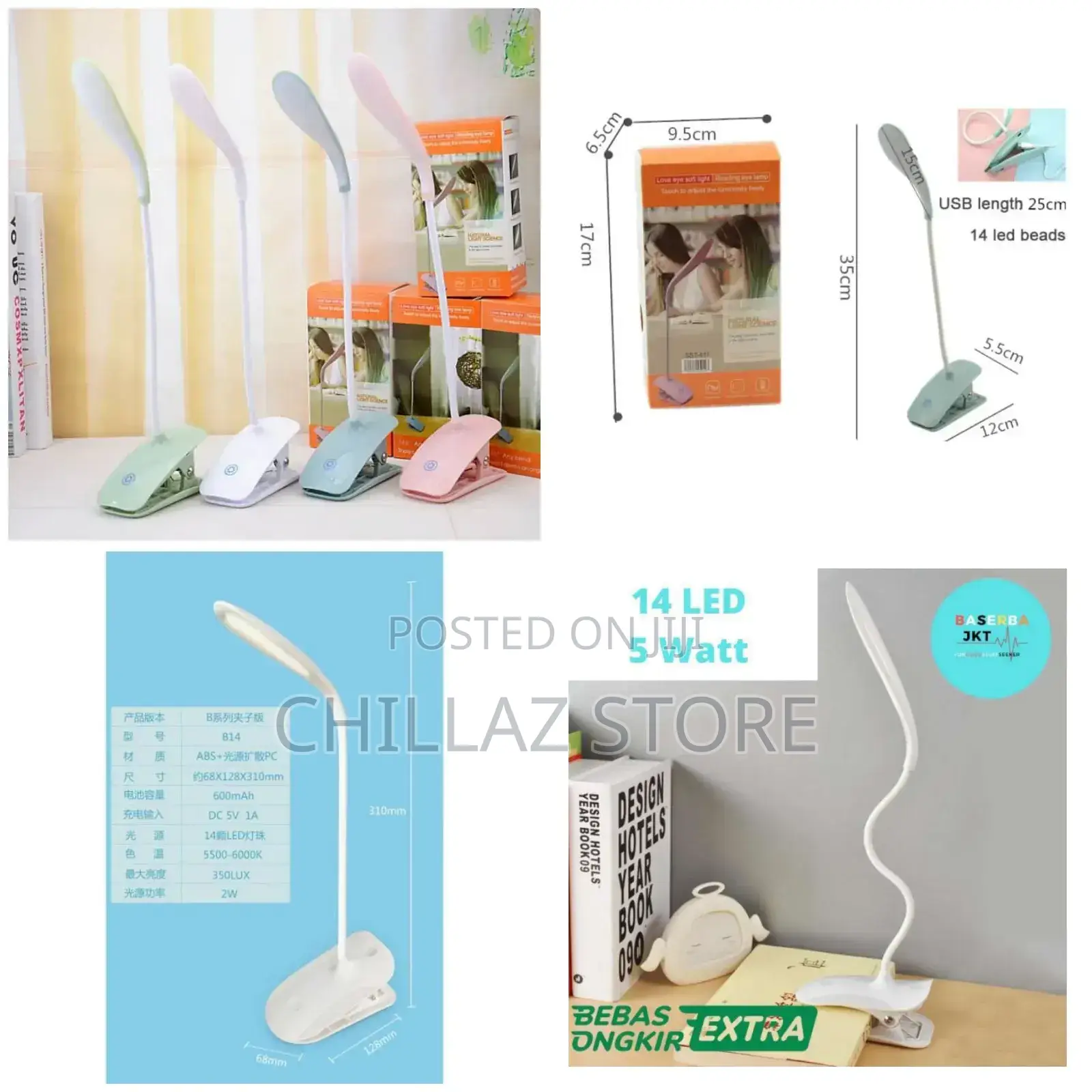 Reading Foldable Desk Study Lamp