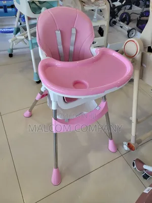 Pink Girls High Feeding Table for Kids