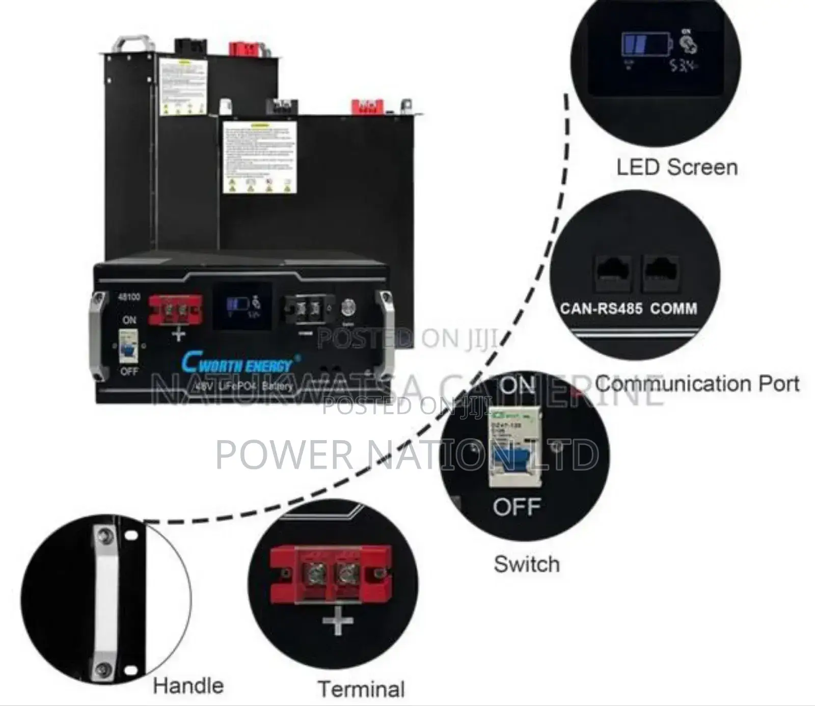 100ah 5kwh 48v Lithium Battery Ce-LBT-48100c