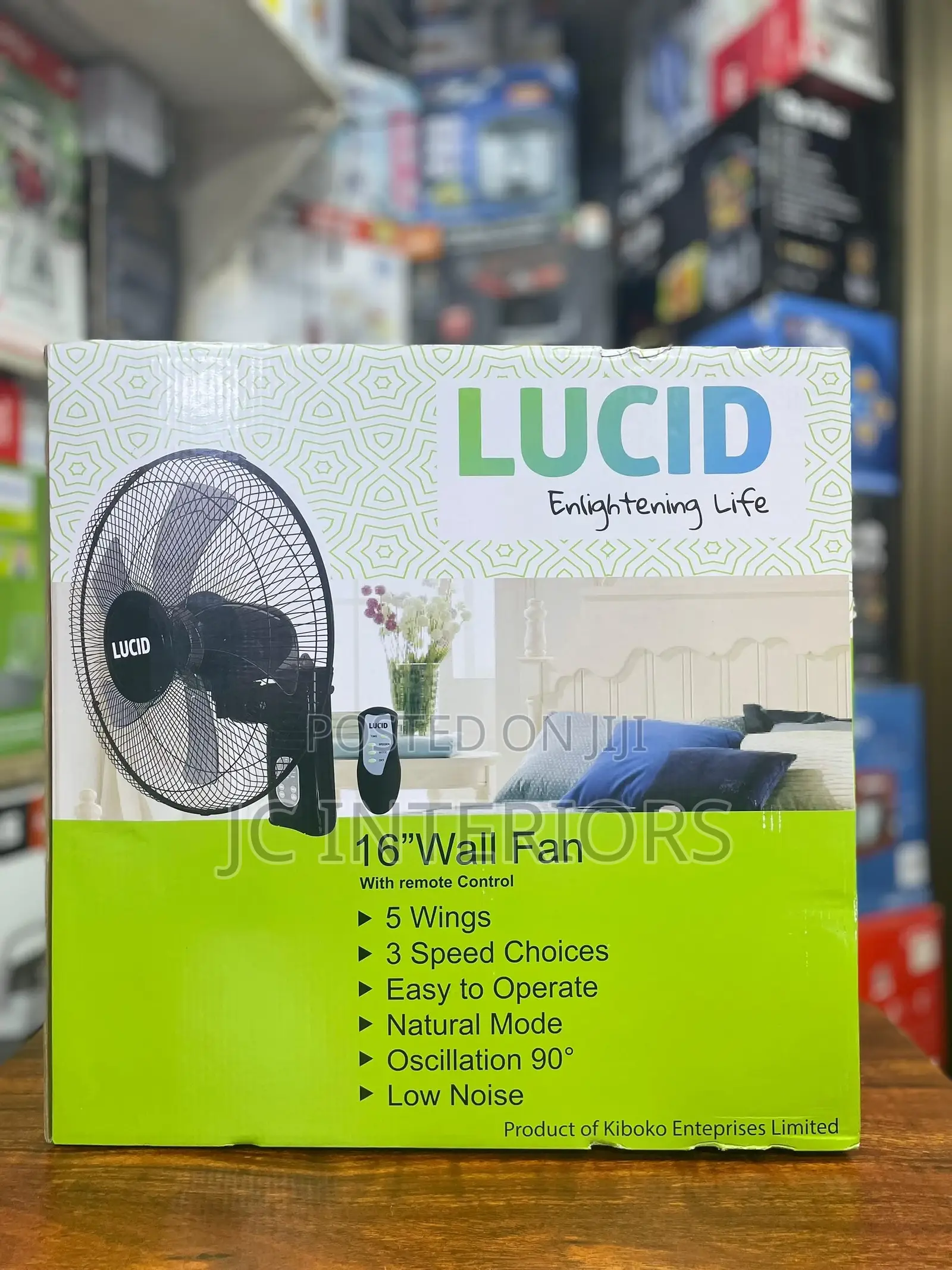 16 Inches LUCID Wall Fan With Remote