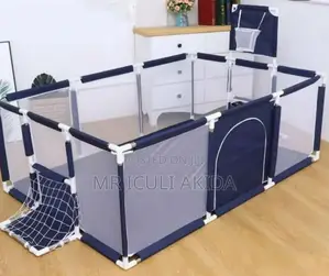 Rectangular Shape Kids Play Pen With Basketball Net Balls