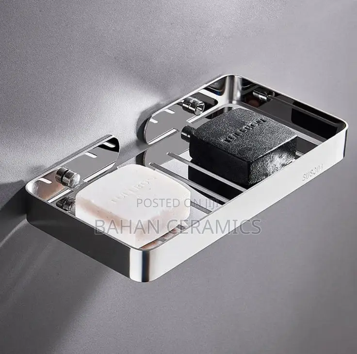 Stainless Double Soap Holders.