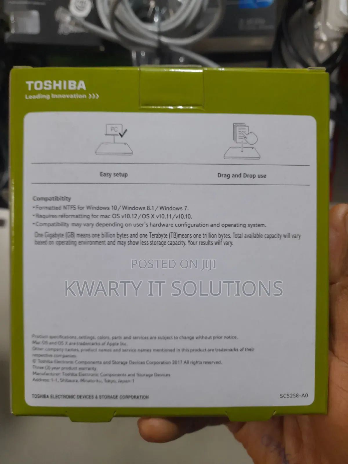 500GB EXTERNAL Harddisk Toshiba