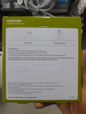 500GB EXTERNAL Harddisk Toshiba