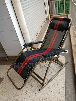 Foldable Inclining Rocking Deck Metallic Frame Chair