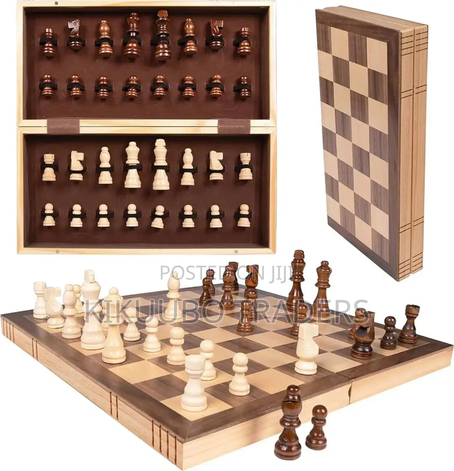 Foldable Wooden Chess Board