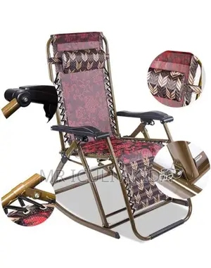 Foldable Thick Metallic Frame Zero Gravity Inclining Chair