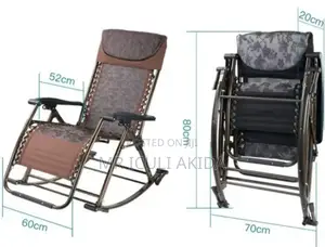 200kg Metallic Lounger Folding Inclining Zero Gravity Chair