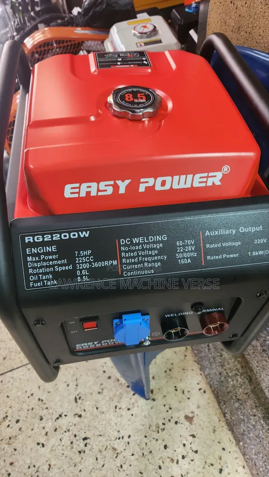 Welding Gegenerator 160A 1 .5kva