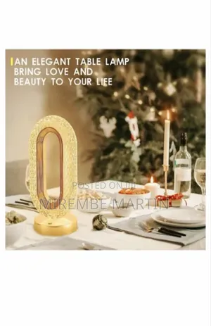 Oval Led Crystal Table Lamp