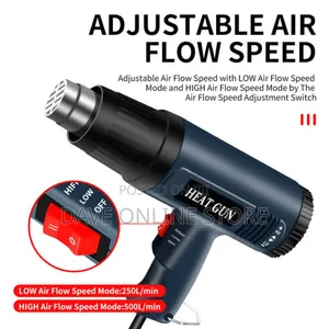 Output Hot/Cool Air Fast 2000W Industrial/Home Heat Gun