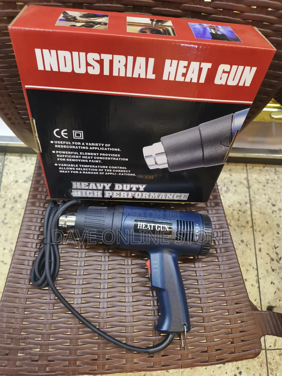Output Hot/Cool Air Fast 2000W Industrial/Home Heat Gun
