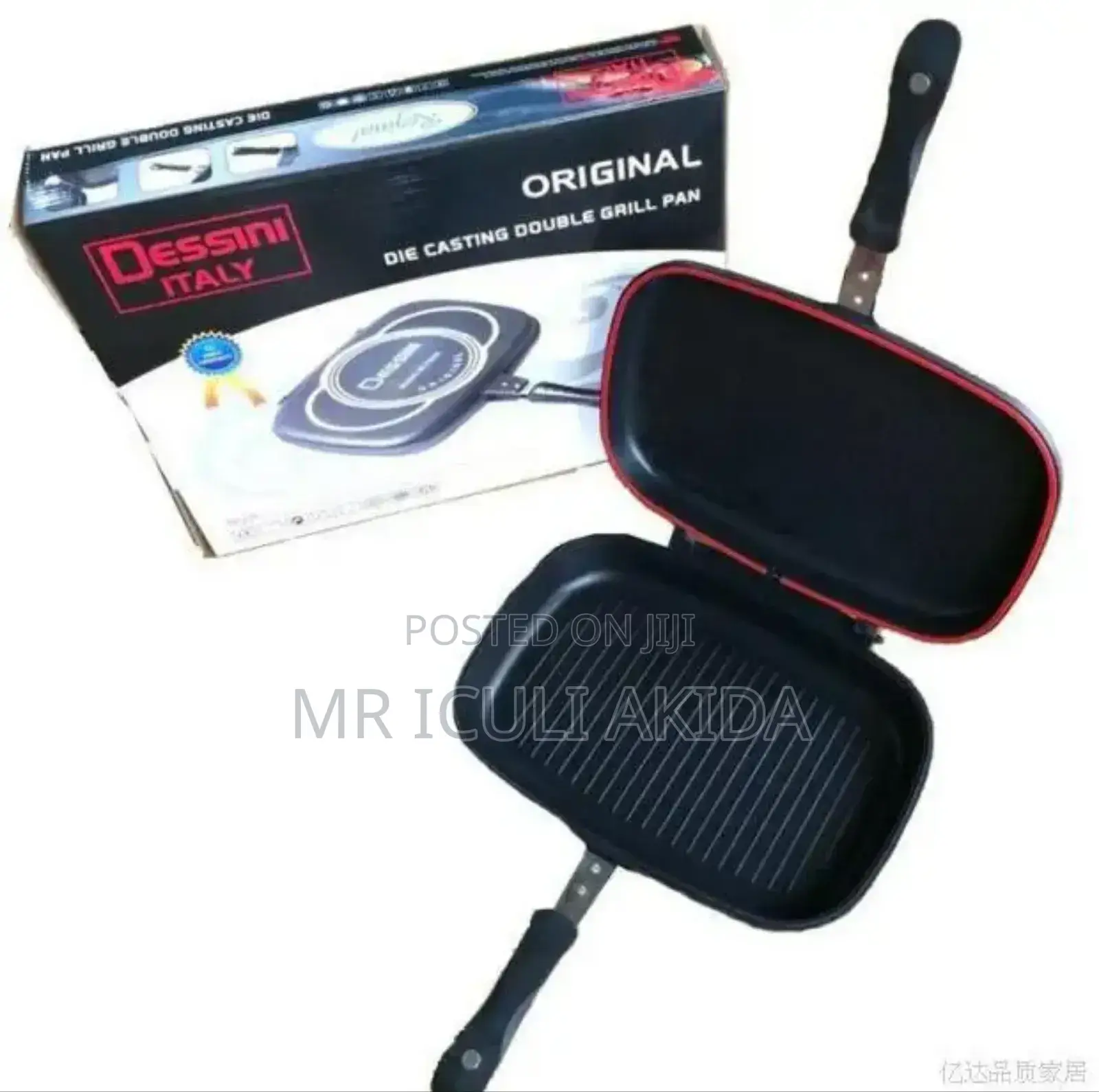 Dessini 32cm Non-Stick Die-Cast Double Side Grill Frying Pan