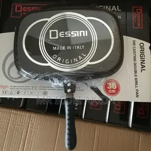 Dessini 36cm Non-Stick Die-Cast Double Grill Frying Pan