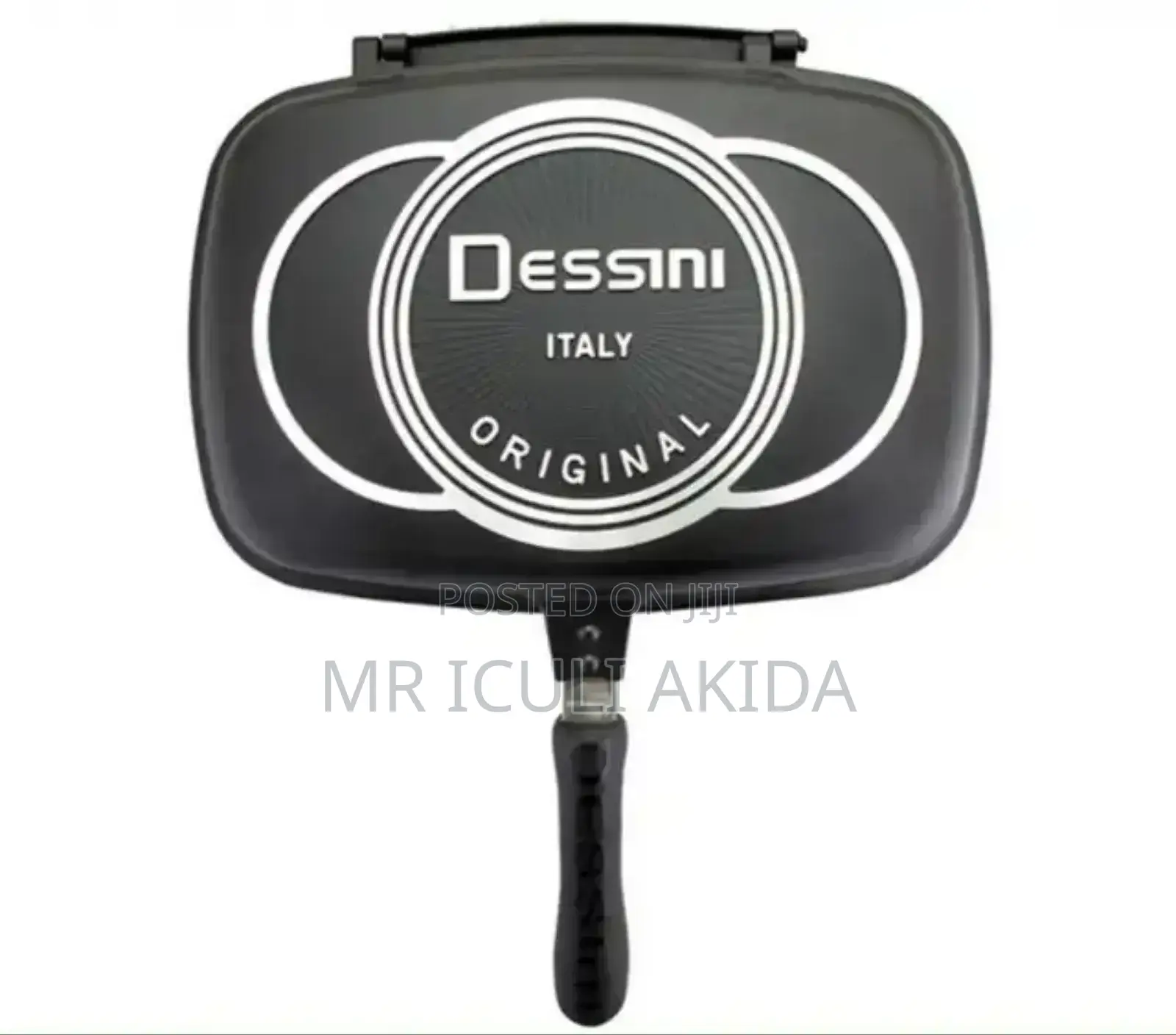 Dessini 40cm Non-Stick Die-Cast Double Grill Frying Pan
