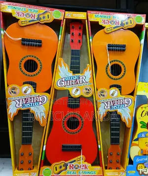 Polished Solid Wood 21inch 6strings Kids Playing Guitar