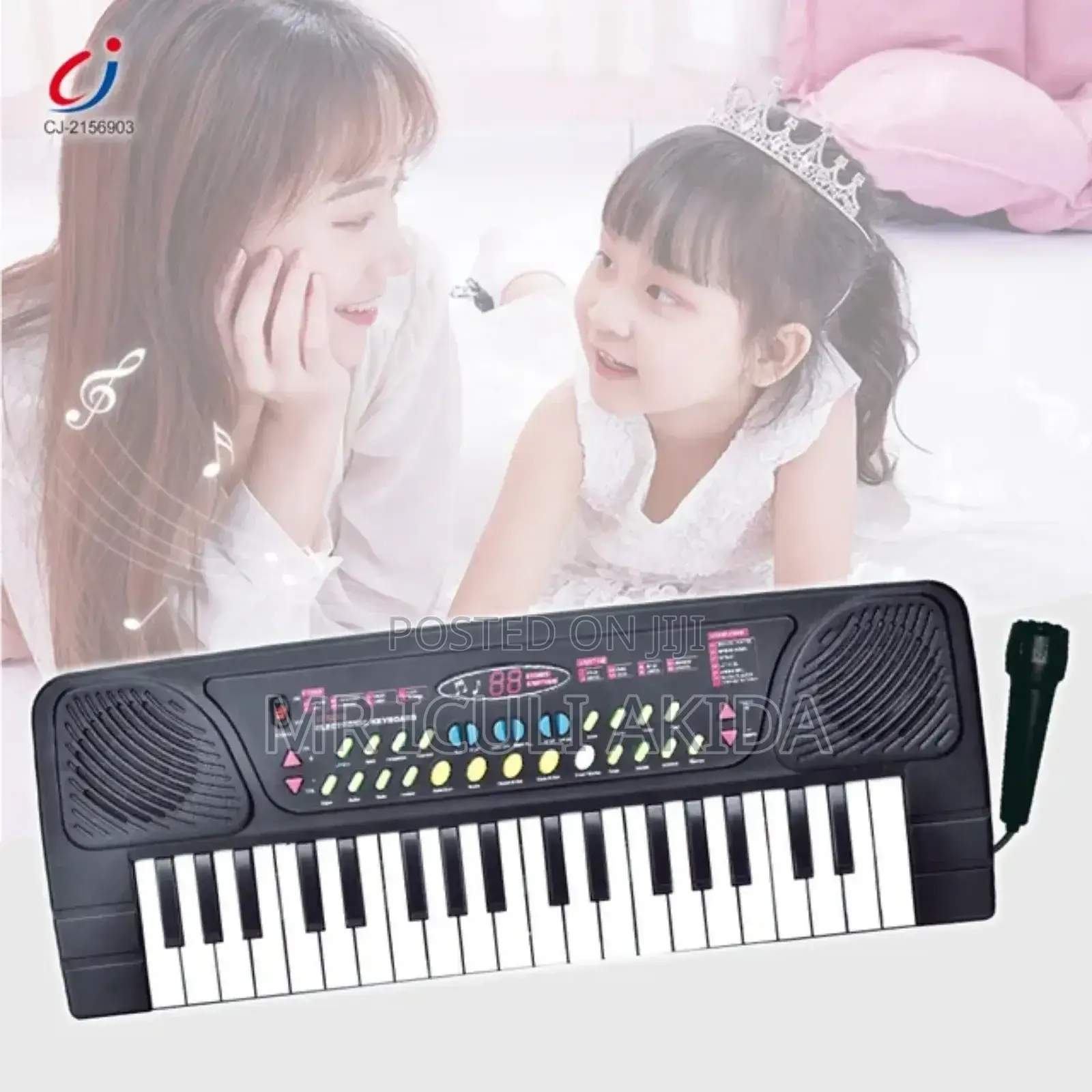 37keys Kids Mini Musical Piano Keyboard With Microphone