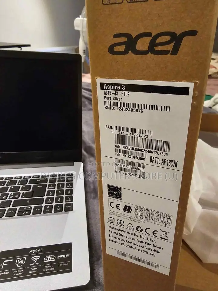 New Laptop Acer Aspire 3 4GB Intel Core I3 HDD+SSD 350GB