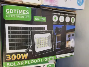 300w Solar Floodlight + Solar Panel + Remote Control