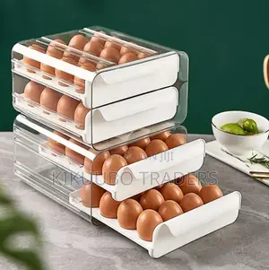 Transparent Double Layer Egg Storage Box
