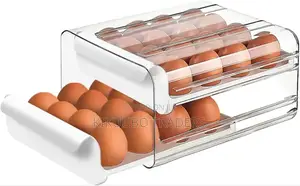 Egg Storage Double Layer Drawer Box