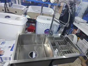 Heavy Duty Worktop Kitchen Sink With Sink Mixer Complete Set