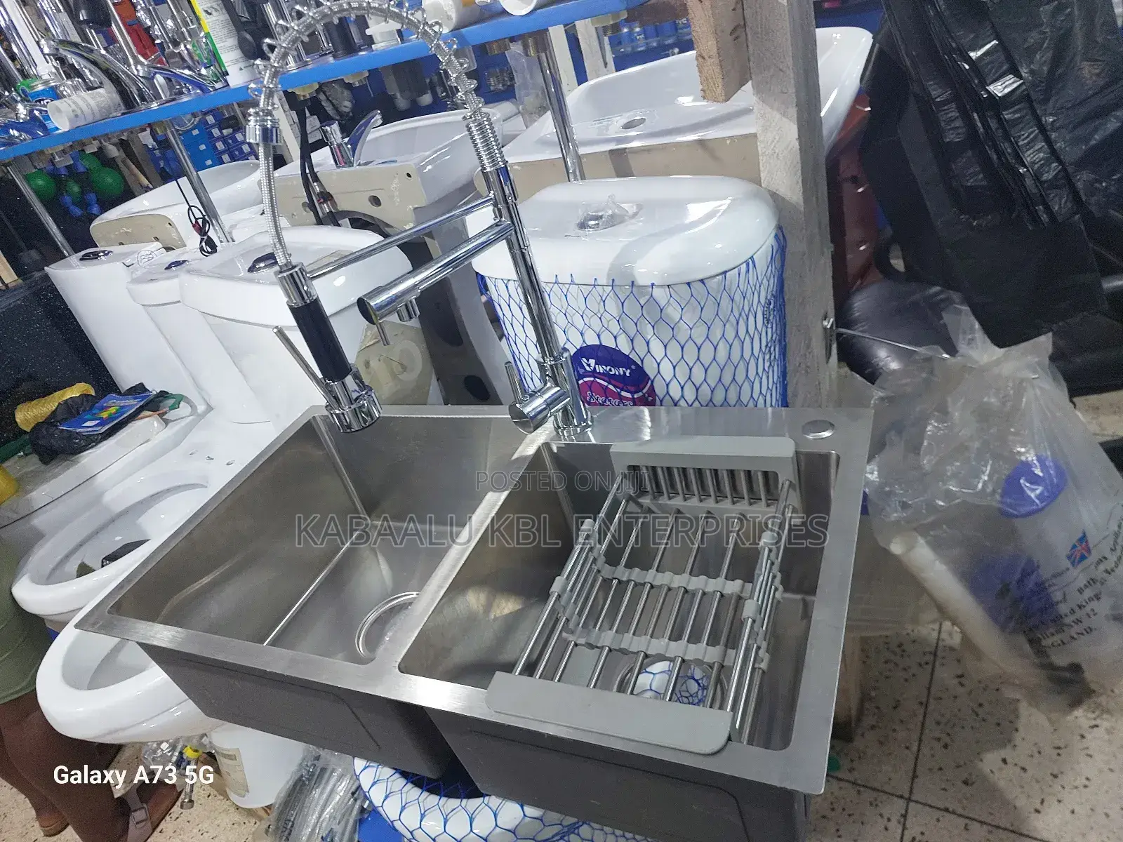 Heavy Duty Worktop Kitchen Sink With Sink Mixer Complete Set