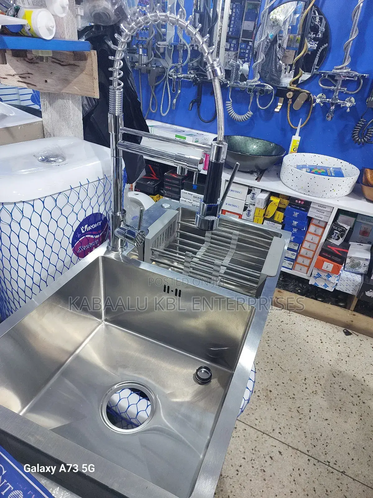 Heavy Duty Worktop Kitchen Sink With Sink Mixer Complete Set