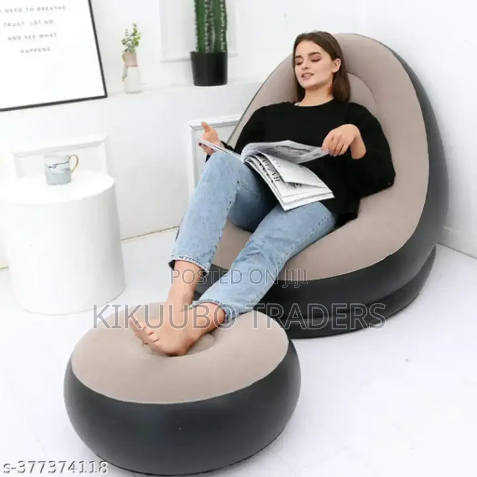 Inflatable Air Sofa With Footrest