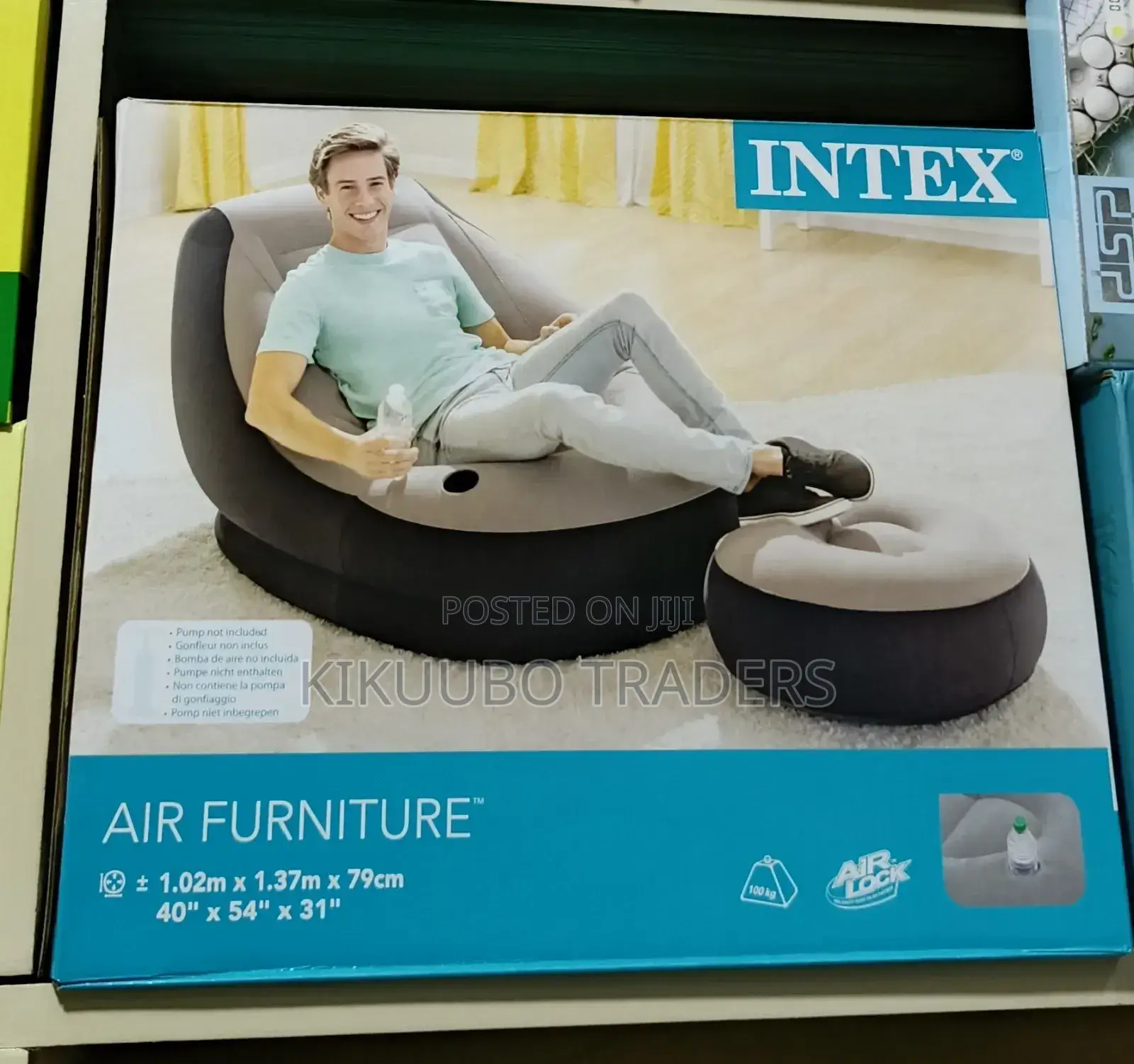 Inflatable Air Sofa With Footrest