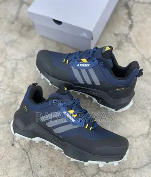 Original Black/Blue Adidas Terrex AX4 Hiking Sneakers