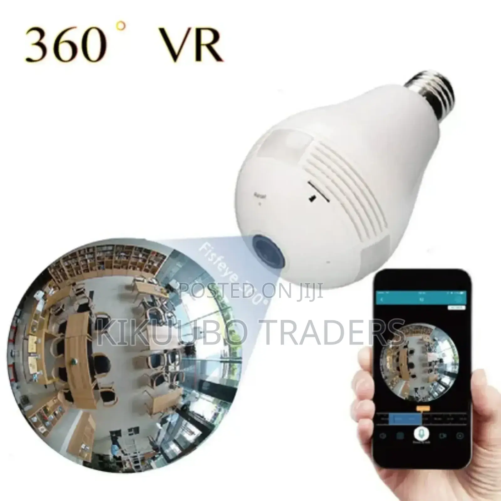 Worldwide 360° Security Wifi Bulb Camera