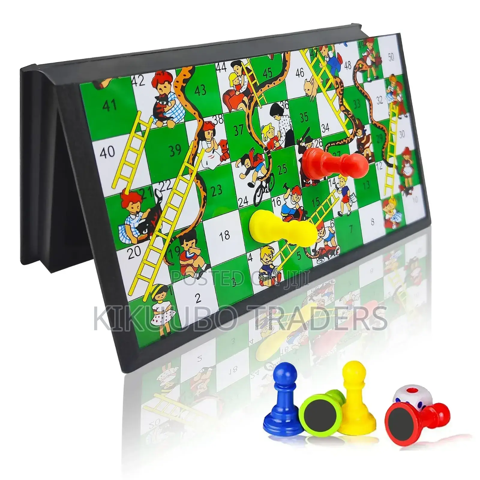 Foldable Mini Snakes and Ladders Game Board