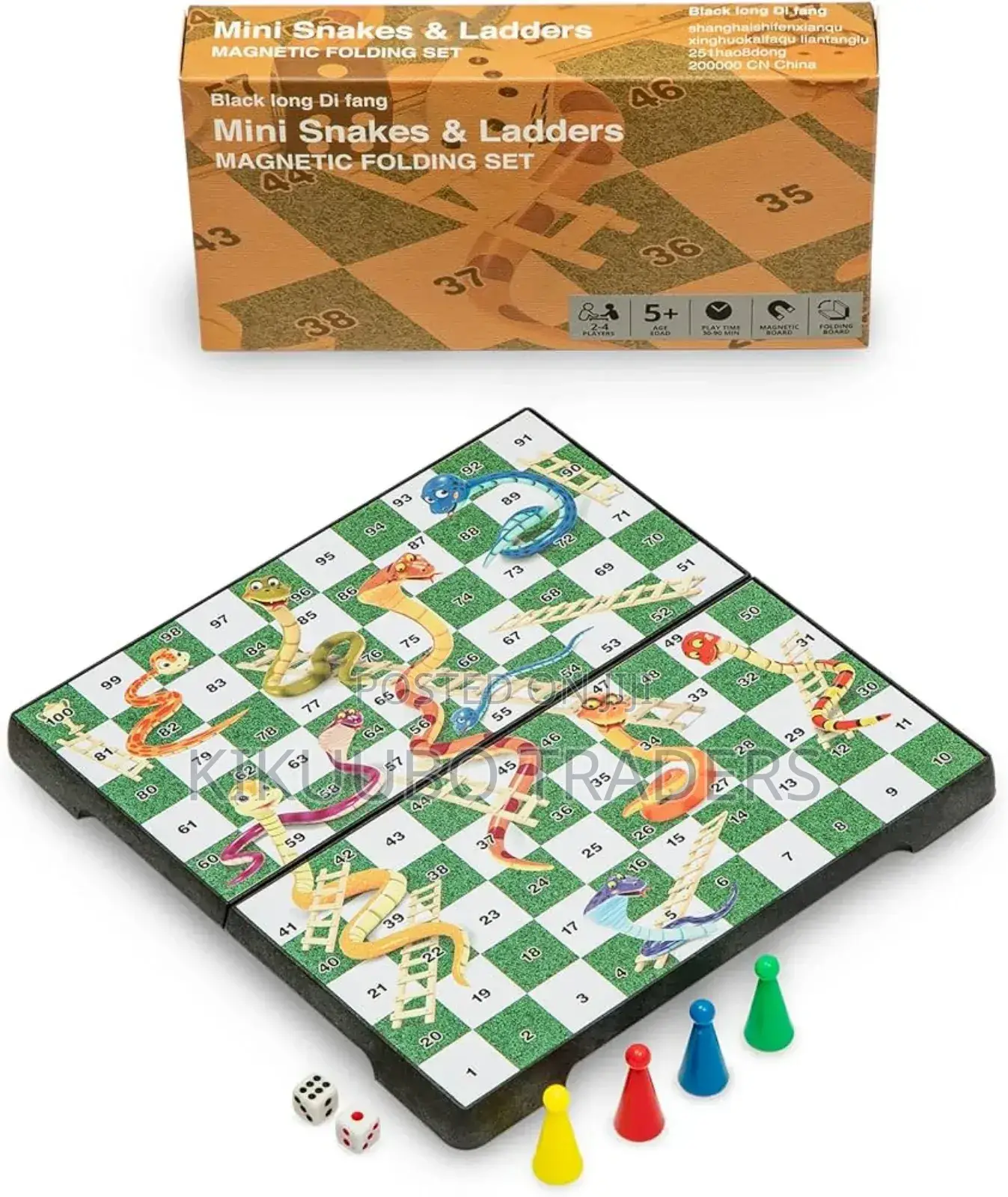 Snakes and Ladders Foldable Game Board