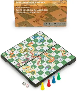 Snakes and Ladders Foldable Game Board