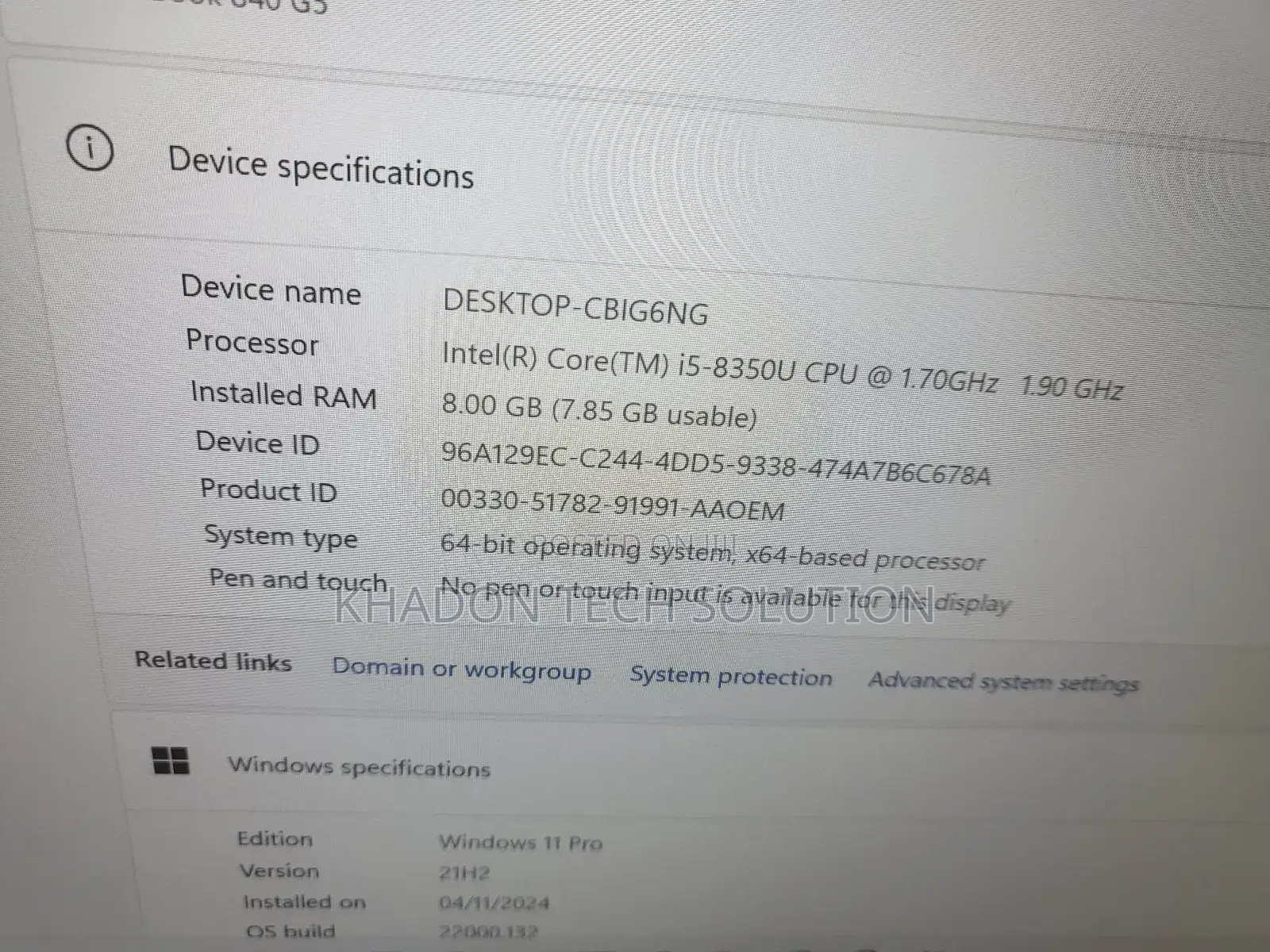Laptop HP EliteBook 840 G5 8GB Intel Core I5 SSD 256GB