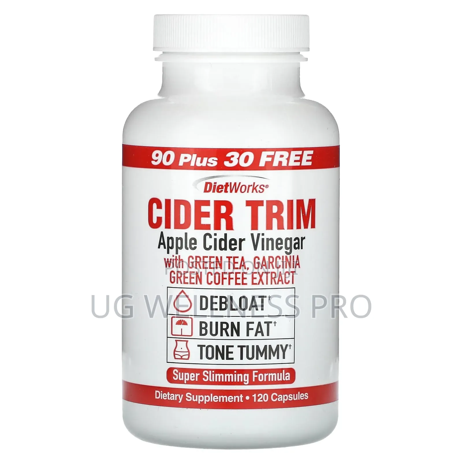 Dietworks, Cider Trim, Apple Cider Vinegar, 120 Capsules
