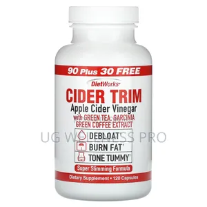 Dietworks, Cider Trim, Apple Cider Vinegar, 120 Capsules