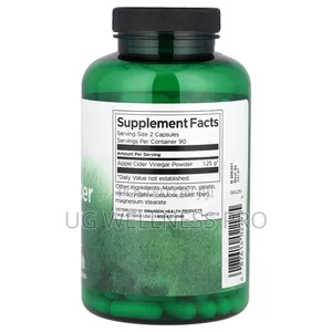 Swanson, Apple Cider Vinegar, High Potency, 625 Mg, 180 Caps