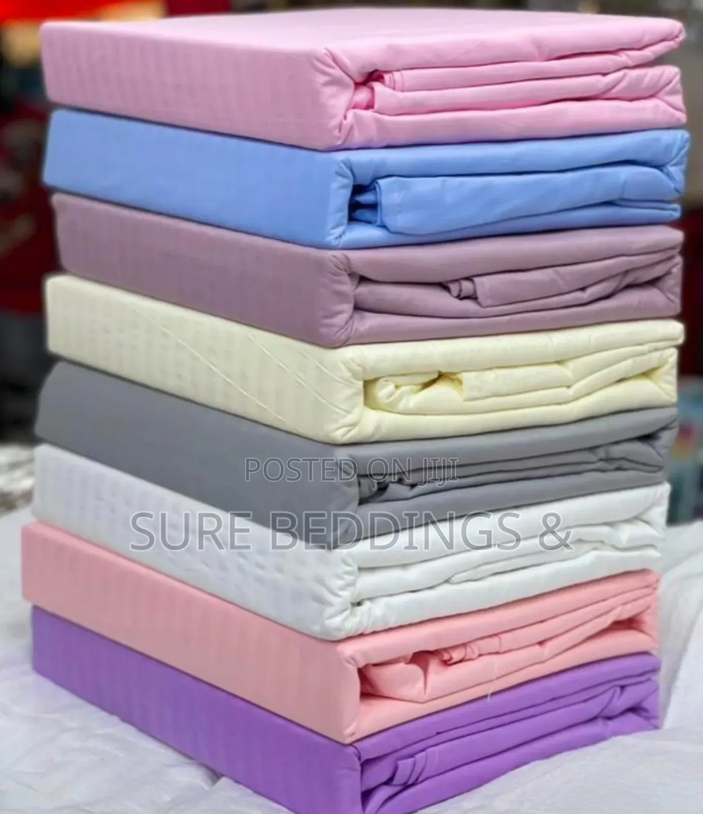 Stripped 6*6 Cotton Bedsheets