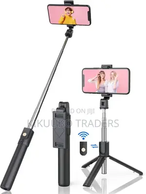 Bluetooth Selfie Stick and Tripod Stand With Wireless Remote