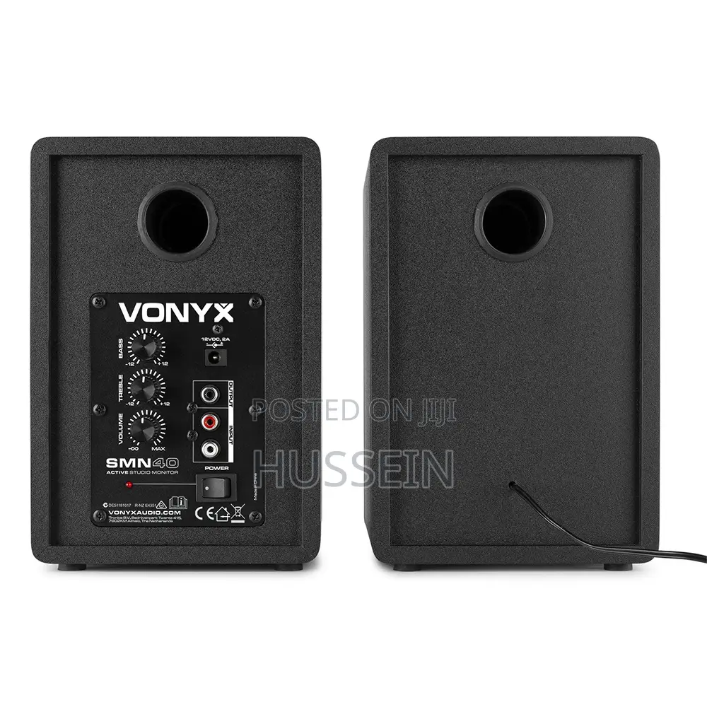 Vonyx 40B Active Studio Monitors 4" Powered Multimedia Speak