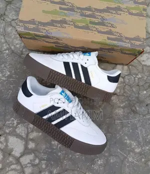 Classic Adidas Sambarose Cloud White Sneakers in Stock